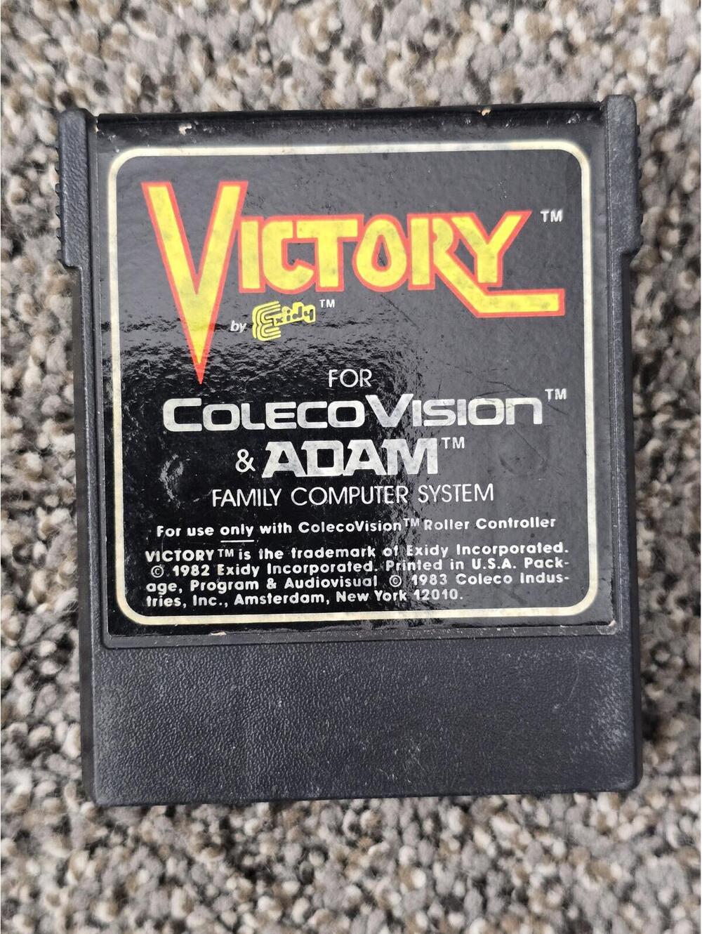 Victory by Exidy for ColecoVision & Adam Family Computer System